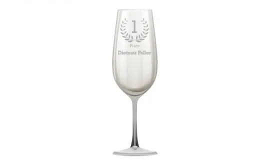Sektglas mit persnlicher Gravur selber gestalten