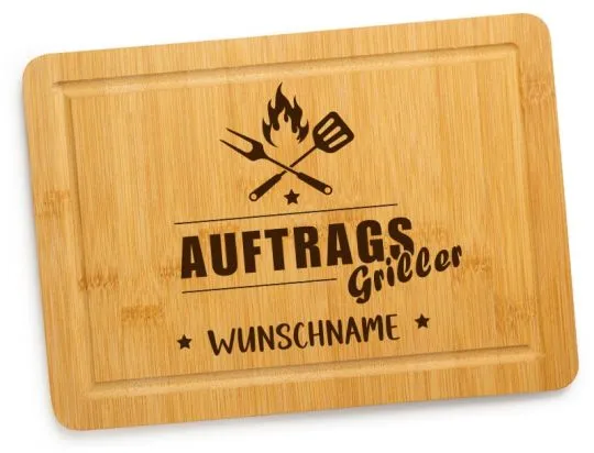 Schneidebrett - Auftrags-Griller 🔥 mit Namen oder Wunschtext