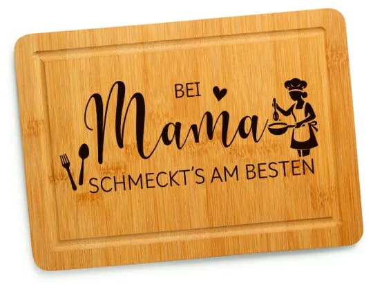 Schneidebrett - Bei Mama schmeckts am besten ♥