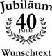 Sektglas mit Gravur zum Jubilum - Wunschtext und Jahreszahl