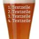 Weizenbierglas Bayern mit bis zu 4 Zeilen Wunschtext Gravur