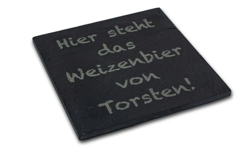 Schiefer-Untersetzer mit Bild-Gravur – pers�nlich, edel, unvergesslich