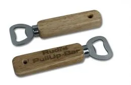 Holz-Flaschenffner mit individueller Gravur