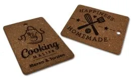 Untersetzer aus Kork mit Gravur. Gre 22 x 16 cm