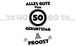 Longdrink-Glas mit Gravur Alles Gute - Proost - Jahreszahl frei whlbar