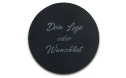 Personalisierter Schiefer Untersetzer mit Gravur
